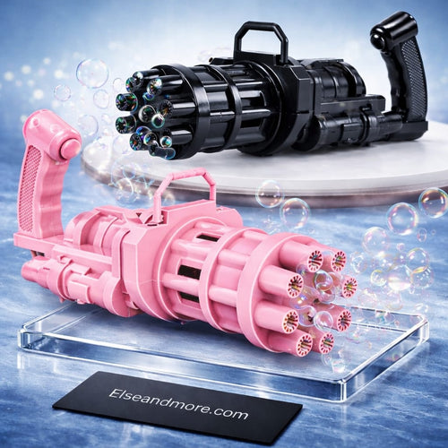 Automatic Bubble Gun Toy for Kids, High Speed 8-Hole Bubble
