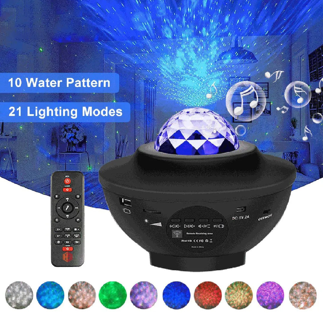 Galaxy projector Starry Night Light Projector Lamp With Speaker 21 Lighting Modes